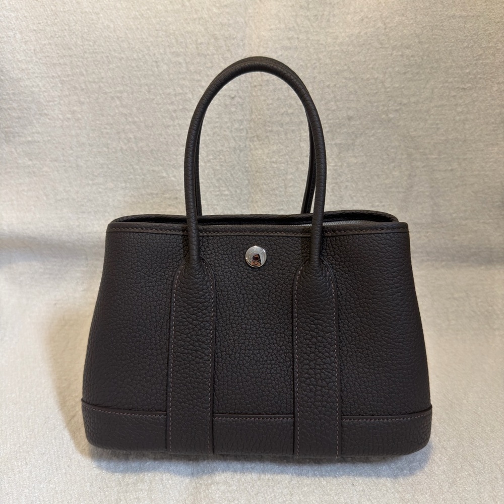Hermes Negonda Neo Garden /mini garden party - deep chocolate brown